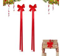 Générique Christmas Cabinet Ribbons Bows Reusable Romantic Decor Party Decorations Holiday Themes Doors Walls Fences Trees Car Wreaths Tabletop Crafts Furniture Embellishments Seasonal Trims