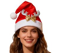 Générique Christmas Cap-Santa Hat | Holiday Hat For Women, Boys, Girls, Youth, Teens, Birthday, Holiday Newtraditional Red And White Festive Headwear Year,warm Party Headwear
