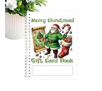 Générique Christmas Card - Keeper Book Spiral Bound Seasonal Envelopes Organizer | Greeting Card Storage Book for Christmas, Wedding, Birthday, College, Holiday Festivals Or Gatherings, 12.7x17.78cm