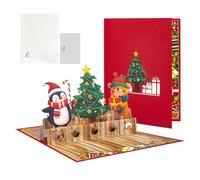 Générique Christmas Cards, Seasonal Decor For Home Holidays, Money Holder Greeting Supplies With Envelopes, 3D Cards For Kids Teens Adults Family Friends Birthday Winter Holiday