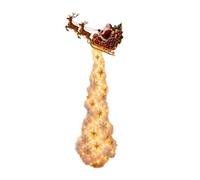 Générique Christmas Cascading Lights - Holiday LED Trail Wall Decor | Layered Hanging Accent Ornament, Christmas Cascading Trail Wall Light for Home Apartment Farmhouse Hotel Living Room