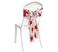 Générique Christmas Chair Bows Sashes, Red Chair Bow Decoration for Events