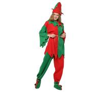 Générique Christmas Costume Party Cosplay Party Red Color Matching Christmas Costume (Red, XXL)