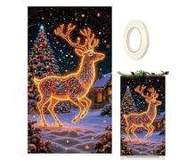 Générique Christmas Door Cover - Christmas Door Banner | 70x35 inch Fluorescence Holiday Sign for Porch Farmhouse Indoor Outdoor Home| Christmass Front Doors Decoration Covers