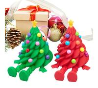 Générique Christmas Figurines, Articulated Tabletop Ornaments with Movement, Fun Collectors Item, Perfect for Bookcase Window Sill Bedside Study Decor, Two Count Set, Eco Friendly Material