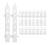 Générique Christmas Gate, White Flexible Tree Barrier, Holiday Tree Blocker for Pets, Winter Decoration Safety Feature, Protective Christmas Trees Function Gate for Indoor Living Room