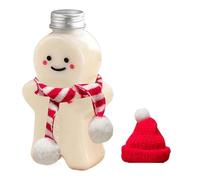 Générique Christmas Gingerbread Flask - Winter Party Accessory | BPA Free with Hat and Scarf, 500ml Drink Storage, Holiday Milk Water Wine Tea, Reusable Bottle and Decorative Festive Supply