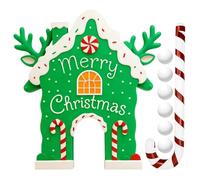 Générique Christmas Gingerbread Golf Game - Mini Holiday Putting Set | Compact Game Kit with Decorative Pieces for Family Fun, Kids and Adults Entertainment, Tabletop Play, Indoor Challenge