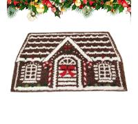 Générique Christmas House Doormat, Winter Kitchen Bath Outdoor Floor Mat, 23.6x35.4inch Festive Non Slip Christmas Doormat for Entrance, Shower, Home, Bedroom, Living Room, Floor