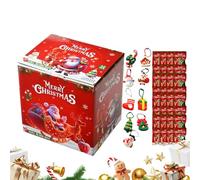 Générique Christmas Keychain - 32 Pieces Reindeer Cute Key Chain | Small Snowmen Doll Keychain | For Backpack Purse Luggage Phone Handbag Car School Party Holiday Birthday Daily Adults Kids Students