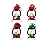 Générique Christmas Lantern, Holiday Snowman Lantern, Small Snowman Table Centerpiece, 2025 Winter Portable Christmas Decorative, for Holiday Festival Decoration Present Door Kitchen Bedroom Indoor