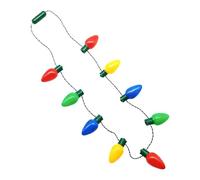 Générique Christmas Lights, Led Bulb Necklace with Flashing Modes, Colorful Lamp Chain for Friends, Adjustable Lighting Feature, Lightweight Design, Holiday Tool, Decorative Accessory for Party Wear