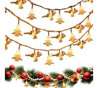 Générique Christmas Lights, Waterproof Fairy String for Tree Decoration, 50 LED Bright Bulbs, Energy Efficient Design, Warm Ambient Glow, Home Festival Lighting for Indoor, Outdoor, Patio, Garden