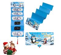Générique Christmas Money or Gift Card Holder with 10 Slots Surprise Christmas Xmas Gift Card Holder, Xmas Money Cards with Envelopes, for Santa Cash Supplies (Blue)