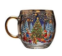 Générique Christmas Mug, Holiday Coffee Cup, Seasonal Painted Ceramic, Easy To Clean 10 Oz Funny Travel Tea Mug Decor for Winter, Party, Home, Cafe, Birthday, Stocking, Stuffer, 5.12 Inches