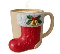 Générique Christmas Mugs 4.72x3.94x3.35 Inches | Resin Holiday Drinkware,Holiday Mugs Christmas Decor Coffee Cups | For Hot Cold Drink Tea Milk Juice Latte Party Home Decor Office School Bar