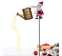 Générique Christmas Pathway Lights - Santa Claus Ground Lamp Garden Decoration | Abs Metal Led Lawn, Yard, Walkway, Landscape, Porch, Backyard, Outdoor, Festive Lighting for Family Celebration