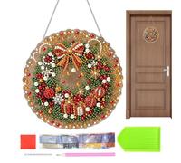 Générique Christmas Pearl Art Ornament Kit | DIY Hanging Wreath Set