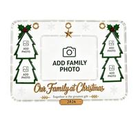 Générique Christmas Photo Frame | Clear Acrylic Seasonal Decoration