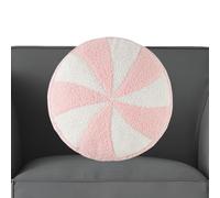 Générique Christmas Pillows for Couch, Plush Candy-Shaped Pillows, Round Candy-Shaped Plush Cushion for Chair Bedroom Living Room Dorm Apartment Den Kid Room Yoga Holiday