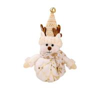 Générique Christmas Plush Doll - Cute Snowman Elk Santa Light Up Doll