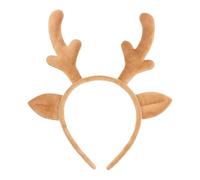 Générique Christmas Reindeer Antlers Headband - Cute Realistic Deer Antlers Headband, Christmas Antler Headband | Cosplay Deer Costume, Animal Ears Headband, Boppers Hats - for Annual Holiday, Photos