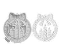 Générique Christmas Resin Molds - 3D Holiday Garland Mold | Creative Candle Pendant Mold with Flexible Silicone Build & Intricate Design for Plaster Chocolate Wax Fondant Projects in Home Kitchen