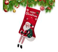Générique Christmas Stocking Ornament Large Candy Holder Tree Decoration
