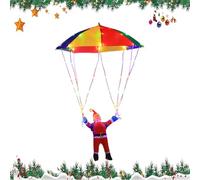 Générique Christmas String Lights, Parachute Santa LED Light Display, Waterproof Ambient Lighting with 8 Modes, 1 Set Warm White Fabric for Tree Yard Window Patio Balcony Garden Indoor