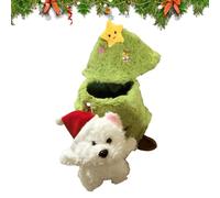 Générique Christmas Stuffed Animal, Christmas Puppy Tree Doll for Festive Décor Or Giving, Soft Plush Texture, Cute Display Feature, Premium Bedroom and Home Decoration Toy