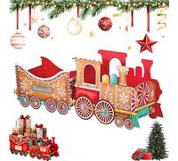 Générique Christmas Train Gift Box with Santa Express Design - Perfect for Xmas Decor , Present Storage , and Candy Holder . (A-Medium)