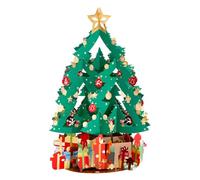 Générique Christmas Tree 3D Card | Stable Festive Keepsake | Christmas 3D Greeting Card Tree Shape | for Teens Children Mother Friends Classmates Mantel Bookshelf