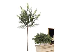 Générique Christmas Tree Branches - Artificial Pine Cedar Greenery Picks | Realistic Faux Branch Decorations Natural Texture Flexible Stems for Crafts, Garland Or Vase Filler, 17.72×2.36in