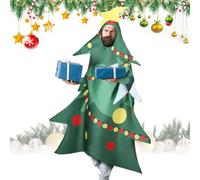 Générique Christmas Tree Costume - Hilarious Attention-Grabbing Christmas Tree Cosplay Clothing For Adults, Fun Holiday Outfit | Festive Dress-Up Apparel For Birthday Stage Cosplay Event Boyfriend