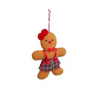 Générique Christmas Tree Gingerbread Man - Festive Cartoon Design Reusable Holiday Ornament, Decorative Gingerbread Doll, Cute Seasonal Display Accent | Gingerbreads Man Decoration for Home