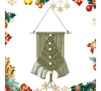 Générique Christmas Tree Kit Fun Craft Kit - Woven Macrame Christmas Tree,Complete Knot Beginners Kits with Boho Style for Living Room Bedroom Or Hallway Family Friends Children