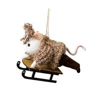 Générique Christmas Tree Ornaments Animals, Cute Festive Animal Pendants, Christmas Decorations Figures, Holiday Craft Decor for Farmhouse, Home, Garden, Offices, Party, 7.09x3.15x3.15 inches