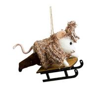 Générique Christmas Tree Ornaments Animals, Felt Holiday Animal Pendants, Handcrafted Festive Hanging Decor, Soft Lightweight Design, for Home Garden Work Place Party Farm Display