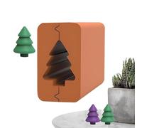 Générique Christmas Tree Roller Clay Tools, Christmas Tree Mold Roller Tool, Clay Bead Roller for Crafts, Festive Molding Tool for Art, Christmas Model Art Supplies, Creative Roller for Clay Crafts,