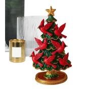 Générique Christmas Tree Statue - Resin Vintage Design for Festive Decoration, Non Slip Base with Sturdy Finish, Elegant Holiday Ornament, Decorative Statue Accessory for Home, Offices, Or Desk