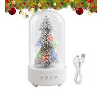 Générique Christmas Trees Light Speaker - Portable Blue Tooth LED Decor | 4.25x7.95in | ABS & Silicone Build (1800mAh Battery) | Portable Blue tooth 5.3 Christmas Tree Light Speaker With USB Cable