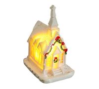 Générique Christmas Village, LED Lighted Tabletop House Figurines, Collectible Building Decoration for Window Storefront Apartment Shelf Winter Holiday Party