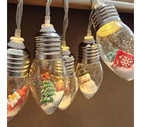 Générique Christmas Vintage Decor String Light - Led Bulbs String Lights, Vintage Christmas Lights, Christmas Mantel Decor, LED Christmas Lights, Christmas Lights For Indoor Outdoor