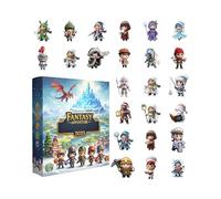 Générique ChristmassAdvent - 4 Pieces ChristmassCalendar Advent, 2d Acrylic Characters, Adventure Figure ChristmassOrnaments For Boy, Girl, Youth, Student, Friend, Door Handle, Home, Party, Display