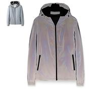 Générique Chromashift Reflective Windbreaker - Daily Wear, Night Runs, Rides & Color-Shifting, Hooded Windbreaker Jacket (5TG)