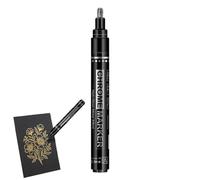 Générique Chrome Paint Pen Set, High Gloss Marker, Shiny Mirror Effect Drawing Tool for Smooth Detailing, Quick Dry Permanent Art Ink Formula, Creative Crafting Supply, for Wood Glass Ceramic