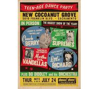 Générique Chuck BERRY - The Supremes - Little Richard - Affiche - Teen-age Dance Party - 59x84cm - POSTER