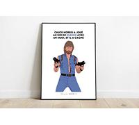 Générique Chuck Norris Facts - Affiche - Poster - Impression (Silence, 20 * 27cm)