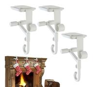 Générique Cintre de mantel - 2 en guirlande et cintre de stockage | 3 pièces Stocking Mantel porte-manche | Crochets de stockage flexibles | Crochets doubles pour le bord de la table d'étagère
