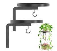 Générique Cintre pour plant robuste 2 pièces - Plateau supérieur et doubles crochets, support robuste peu encombrant, crochet de suspension en métal de 22 cm, support pour plant robust | Clôture de